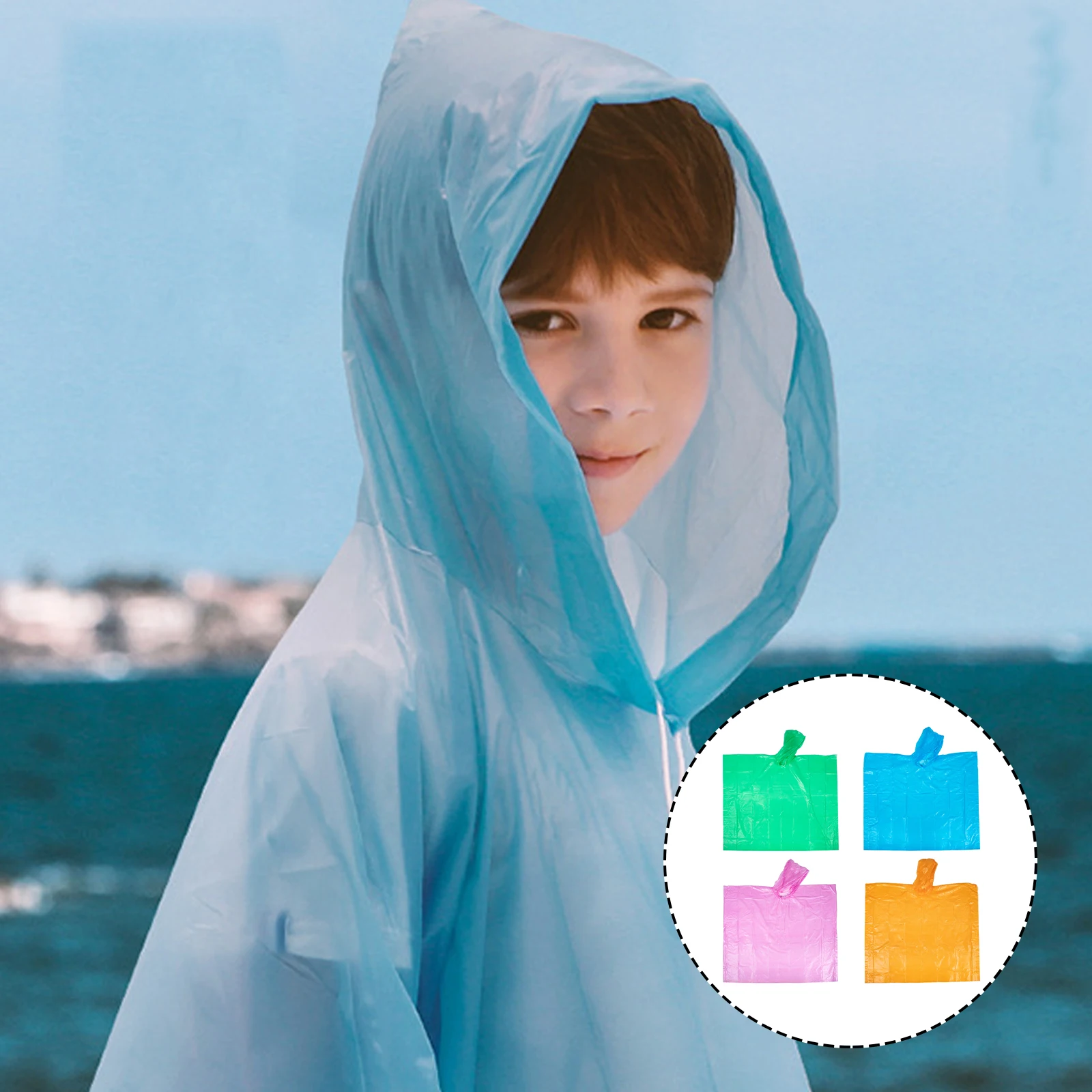 

Children Raincoat Durable Resistant Rain Cape Poncho Travel Outdoor School Convenient Kids Raincoat Use Accessories