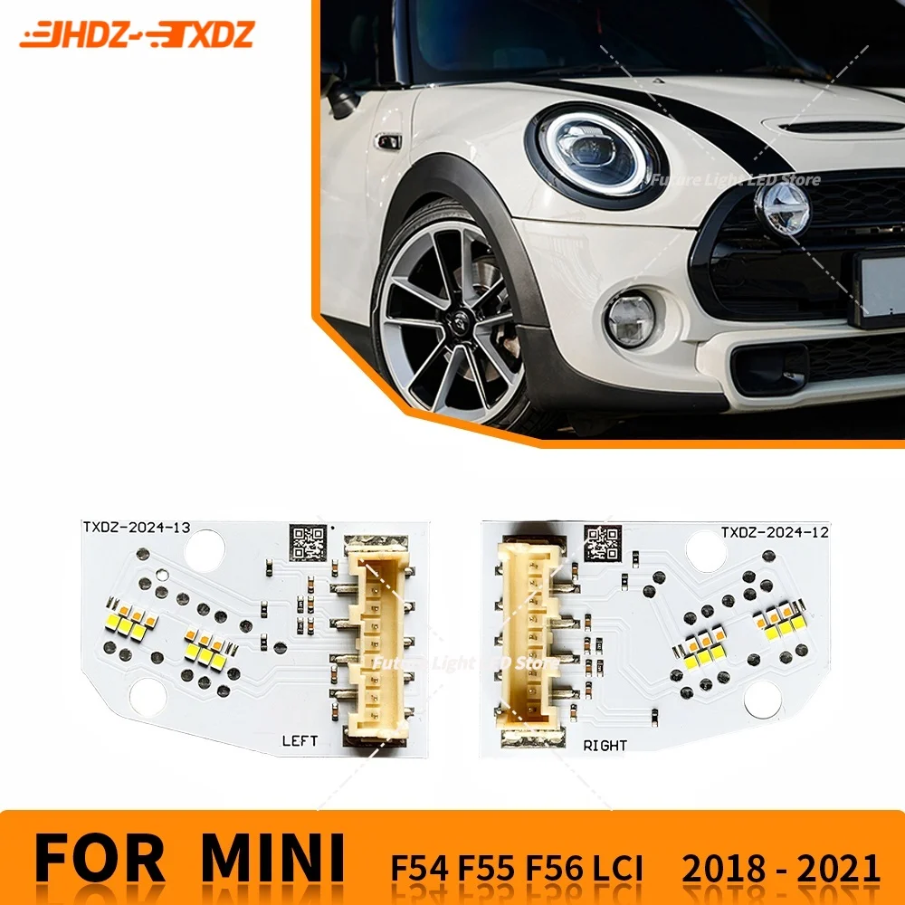 

NEW DRL LED Board Angel Eye For Mini Cooper F55 F56 Clubman F54 LCI 2018-2021 Daytime Running Light Turn Signal Module Repair