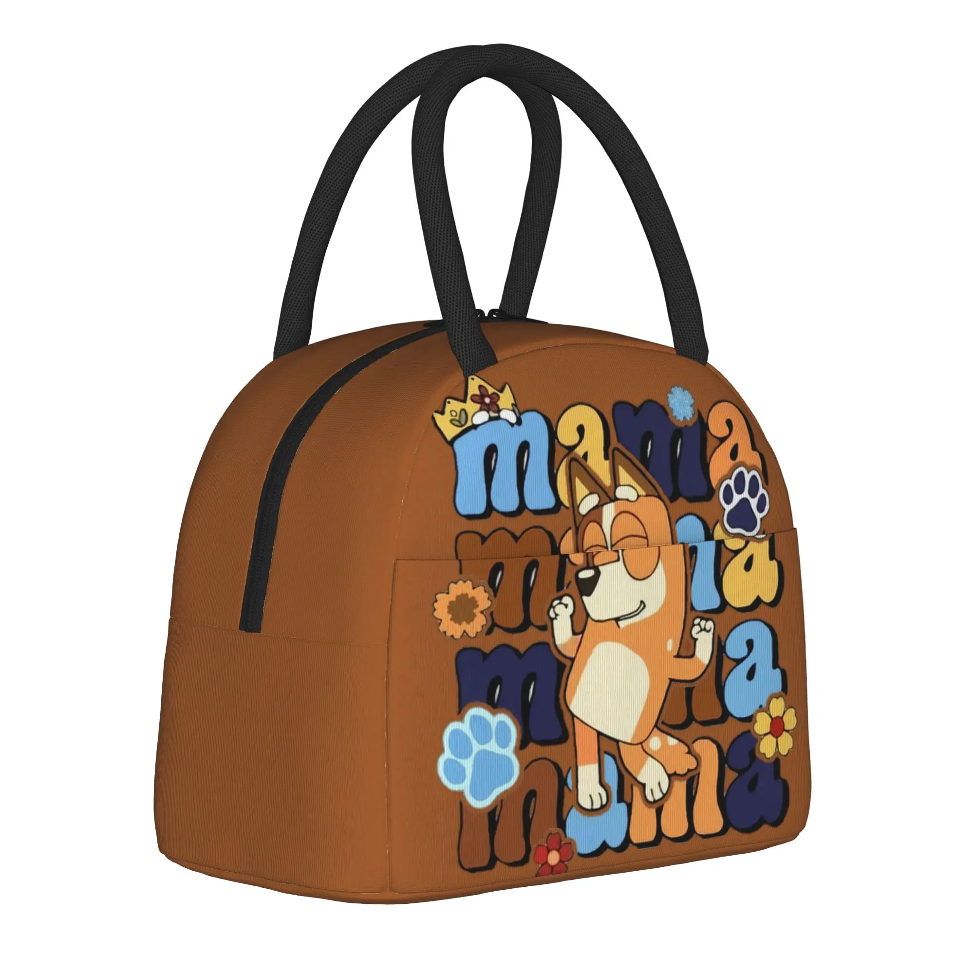 

Blueyes Mama Mum Bingo Cartoon Insulated Lunch Bags Thermal Bag ,Lunch Container Lunch Box Tote Bento Pouch School Picnic