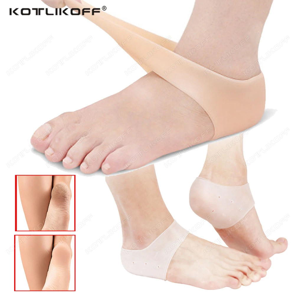 

Унисекс, силиконовые гелевые носки на каблуке, увлажняющие плюсневые подушечки против растрескивания, облегчение подошвенного фасциита, носки для предотвращения блистеров