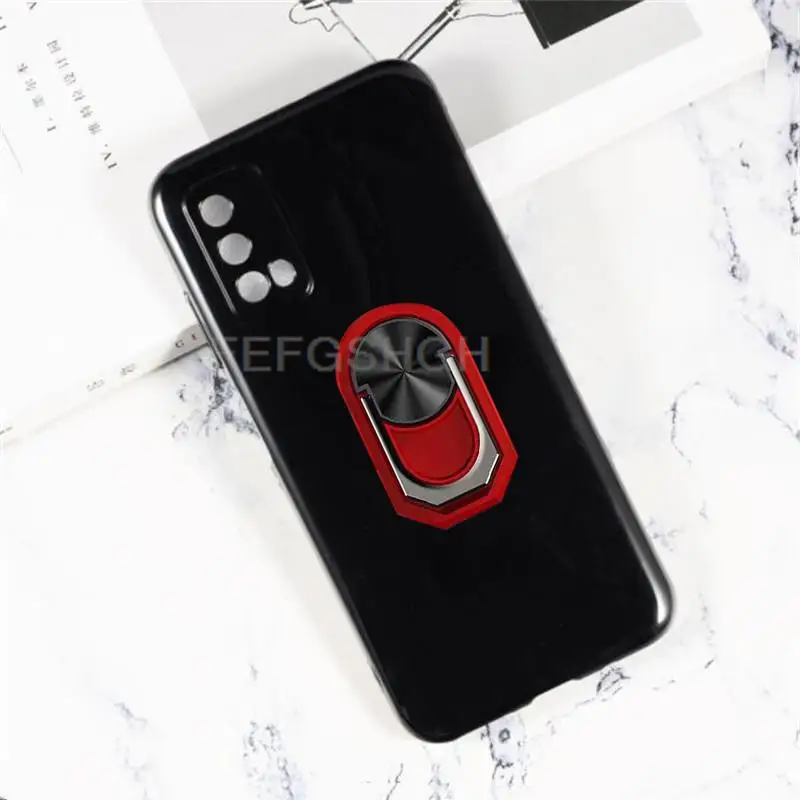 For BlackviewA90 A 90 6.39''Case Back Finger Ring Soft TPU Silicone Case For Blackview A90 2021 Phone Cover