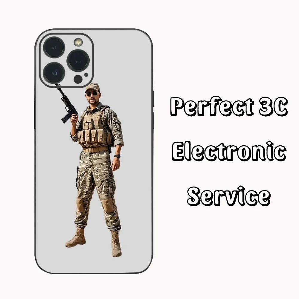 Houthi Armed Yahya Al-Sari Figures Phone Case For IPhone16 15 14 13 12 Mini 11 Pro XS Max X XR SE5 6 7 8 Plus Soft Silicone Cov