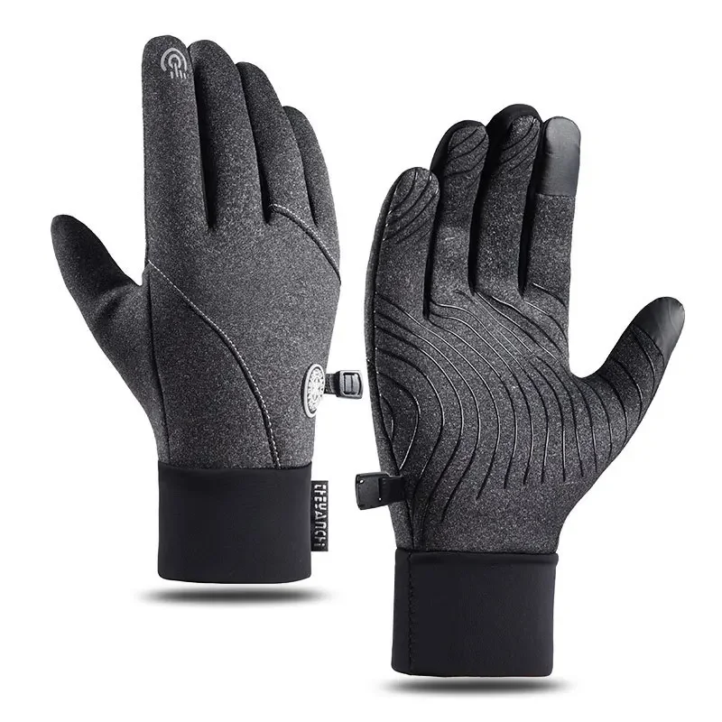 Winter Thermal Gloves Women Men Ski Gloves with Fleece Liners Warm Touch Screen Perfect for Cycling Running Driving Freezer Work