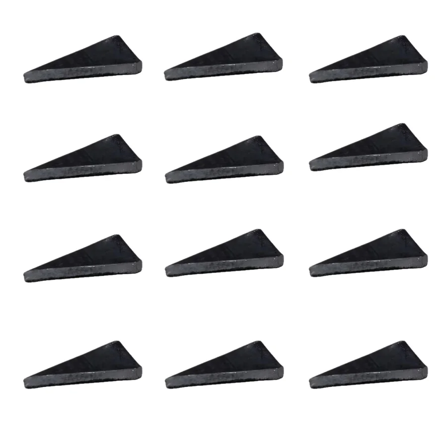 12 Pieces of Iron Wedges, Wooden Handles, Fastening Components for Farm Tools, Suitable for Furniture and Household Tools