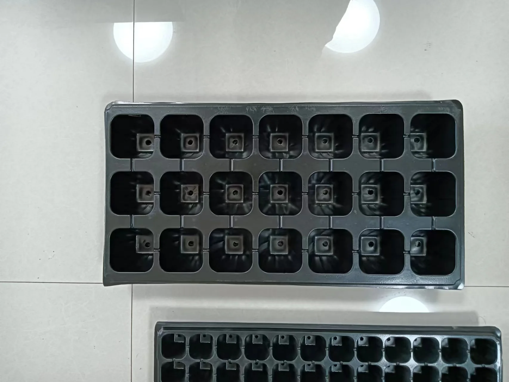 120 셀 묘목 트레이 세트 플라스틱 육묘 화분 트레이 온실용