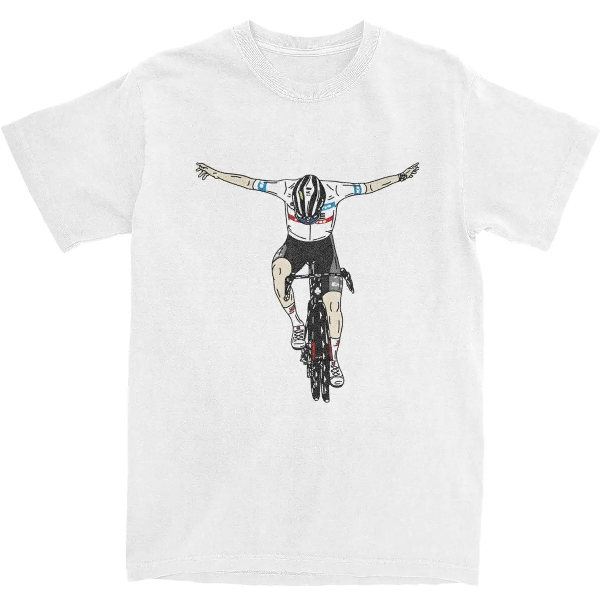Men\'s Tadej Pogy Cycling Pogi Team T-Shirts Cotton Tees Summer Tour-De France Short-Sleeved T Shirt O-Neck Tee Shirt