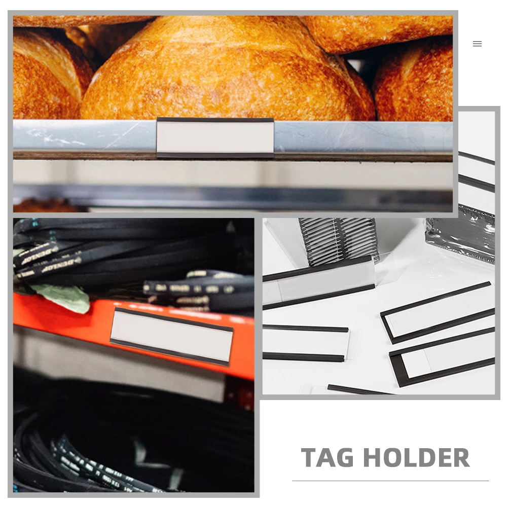 حامل ملصقات مغناطيسي، مشبك على حامل الرف، مغناطيس، علامة عرض البضائع المطاطية الناعمة، مكتب العلامة