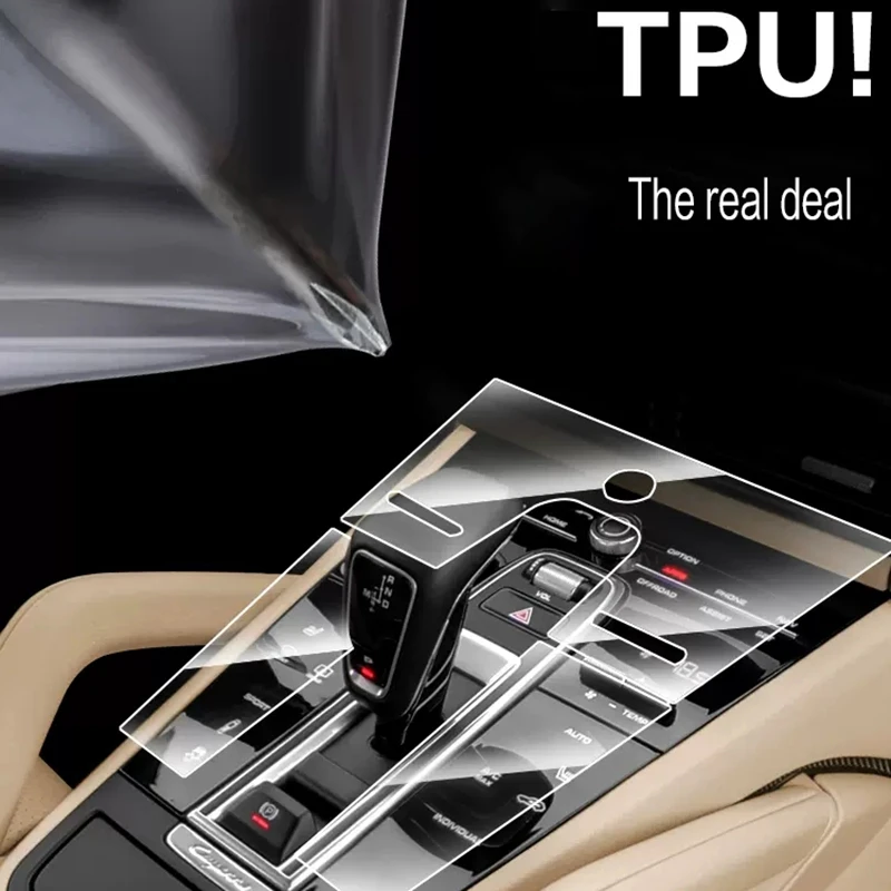 Car Central Control Navigation Instrument Screen TPU Interior Protective Film Car Accessories For Toyota CROWN KLUGER 2021-2024