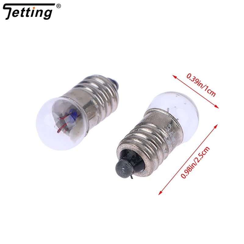 10Pcs Miniature Round 1.5V 2.5V 3.8V Small Light Cannon For Student Experiment Small Light Bulbs Flashlight Bulb Beads