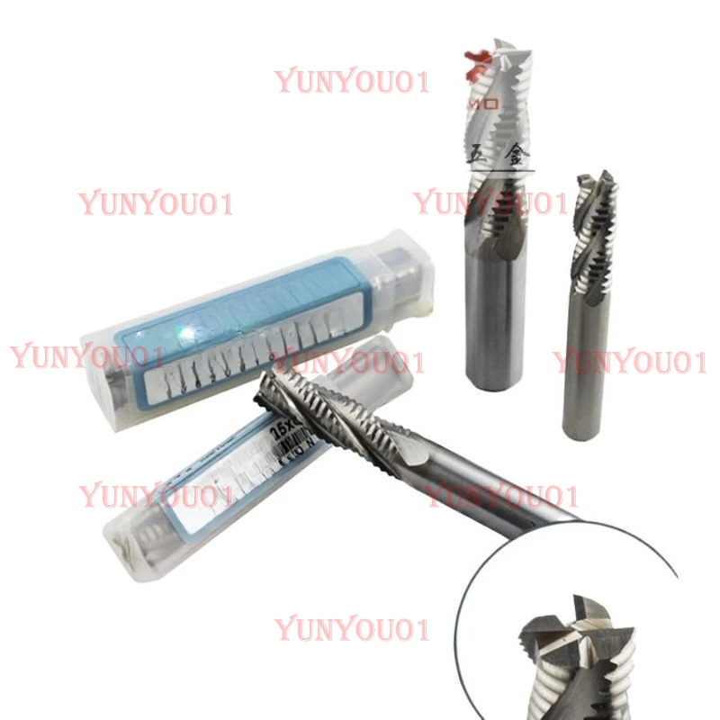 

Superhard HRC Coarse Flute Milling Cutter with Aluminum-Containing High-Speed Steel and Extended Wave Blade Full Grinding
