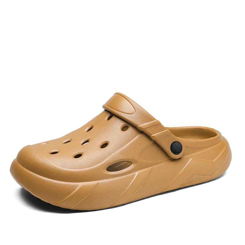 

Новинка, стильные летние технические тапочки унисекс с отверстиями, уличные сандалии на платформе, мягкие пляжные нескользящие спортивные ботинки для пар