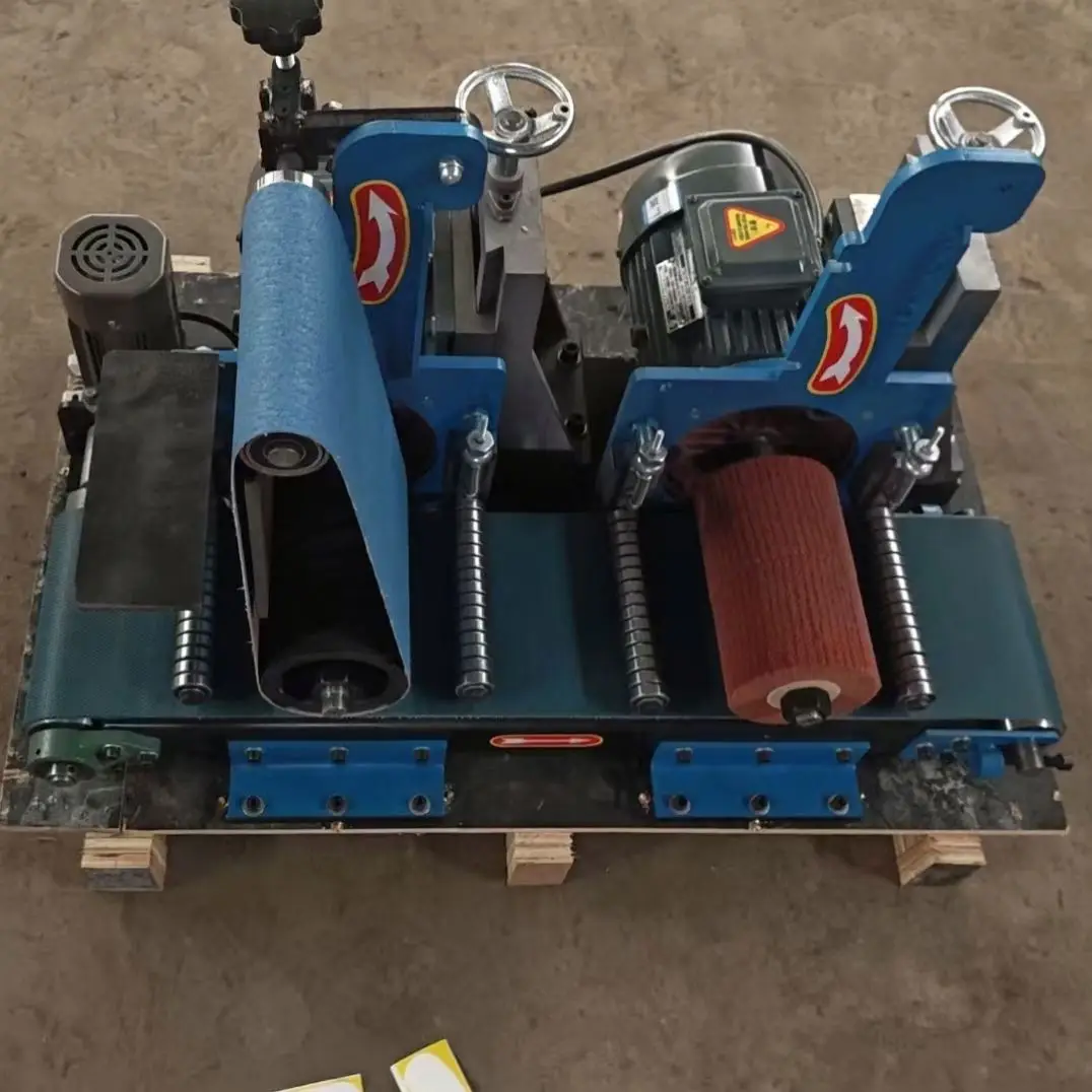 200mm Aluminium Section End Steel Perfect Industrial Sheet Deburring Flat Automatic Surface Metal Polishing Machine for Metal