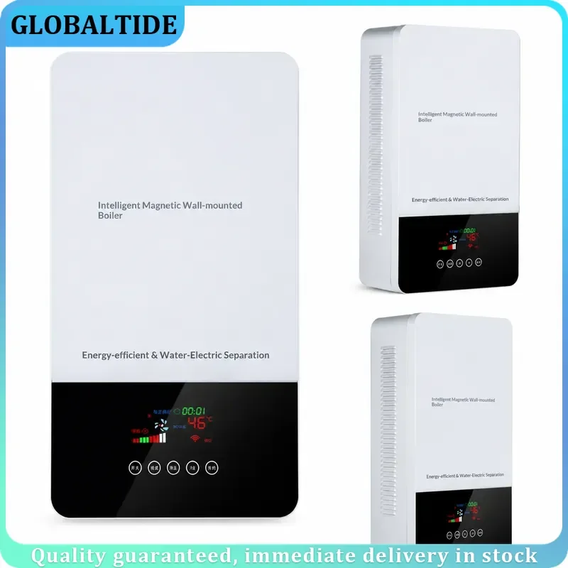 5-15kW Wall Mount Electromagnetic Induction Heater Frequency Conversion Boiler Home Heating System WiFi Mobile Control