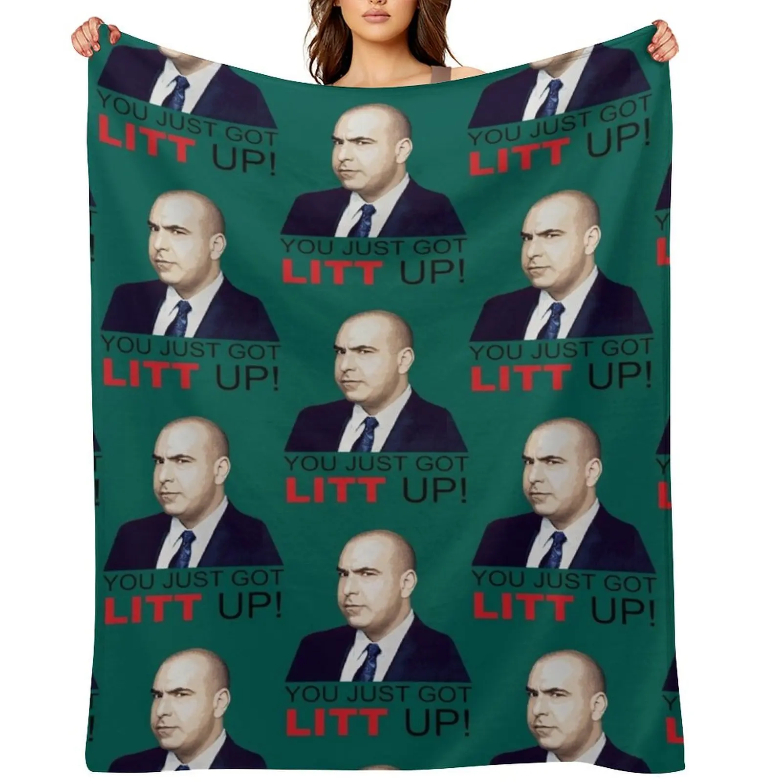 

Louis Litt you just got litt up Throw Blanket Bed covers Giant Sofa Sofa Throw Cute Blankets