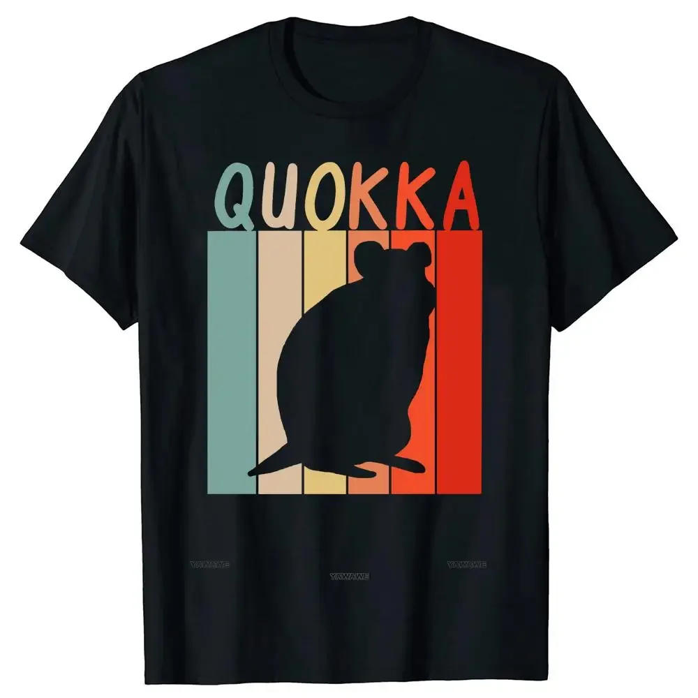 Funny Quokka Design Retro T Shirt Summer Style Graphic Cotton Streetwear Short Sleeve Australia Love Gifts T-shirt Mens Clothing