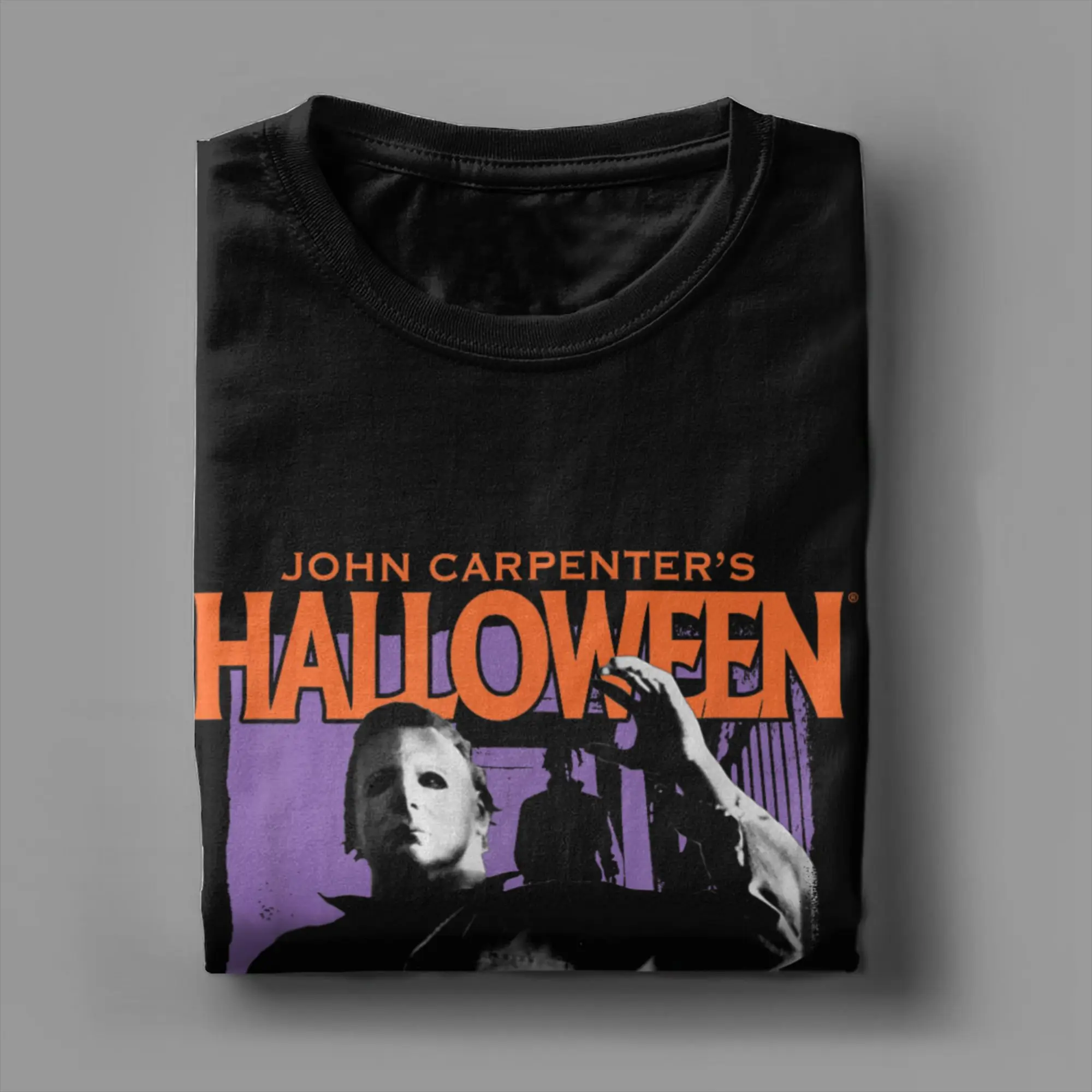 Halloween Michael Myers Pop Art T Shirt for Men 100% Cotton Leisure T-Shirts Crew Neck Horror Tees Short Sleeve Clothes Party