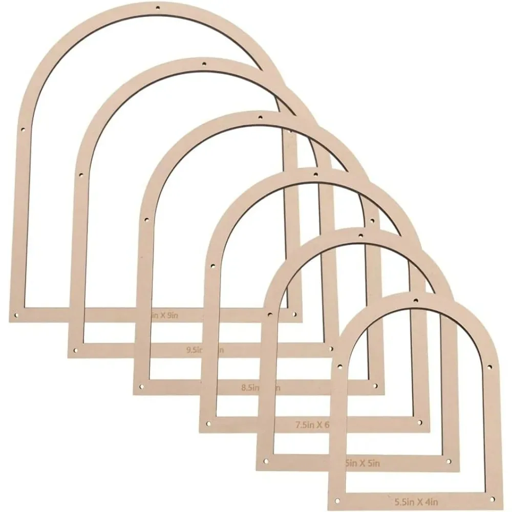 

6 шт. Витражная рамка для макета арки 6 размеров Цветная стеклянная рамка ручной работы Креативная художественная стеклянная фиксированная рамка в форме арки Staine