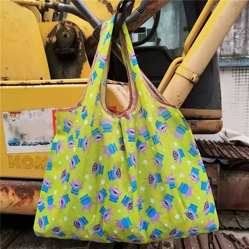 Disney Anime Mickey Mouse Cartoon Women\'s Tote Bags Waterproof Shopping Foldable Portable Storage Girls Handbags Birthday Gifts