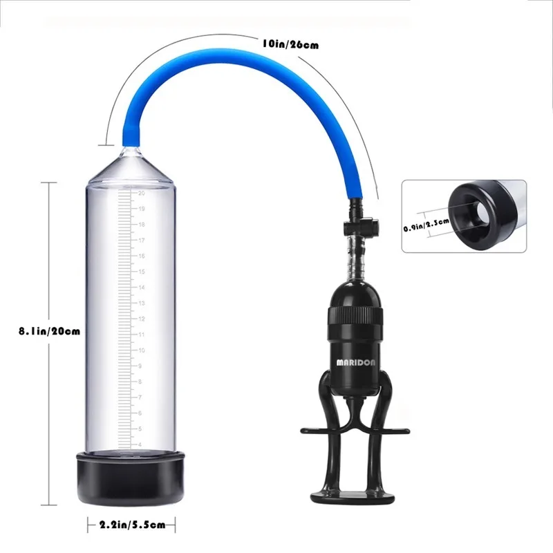Penis Vacuum Pump Male Penile Erection Penis Enlargement Trainer Genital Stimulation Masturbation Extender Adult Sex Toys 18+ - view 6