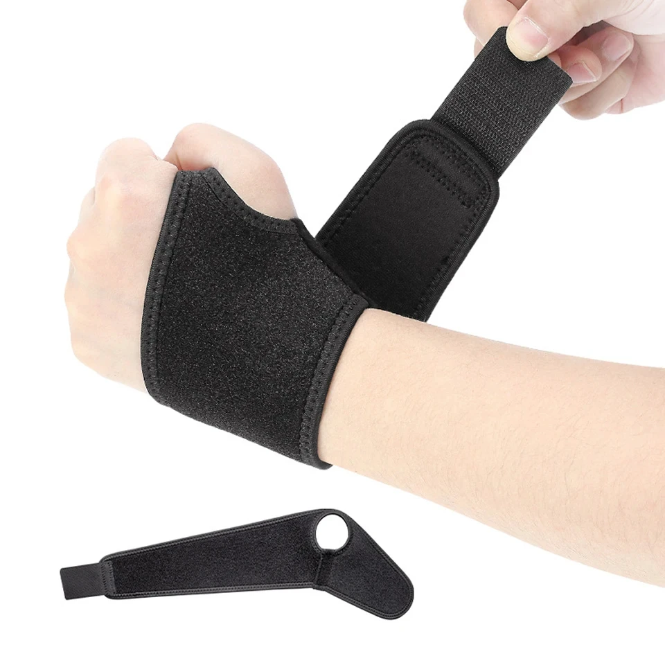 1Pcs Gym Wrist Band Sports Wristband Adjustable Wrist Brace Wrist Support Splint Fractures Carpal Tunnel Wristbands for Fitness