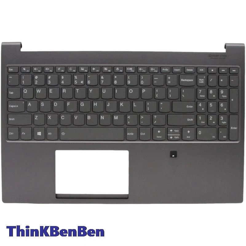 US English Iron Gray Keyboard Upper Case Palmrest Shell Cover For Lenovo Ideapad Yoga C940 15 15IRH 5CB0W43598