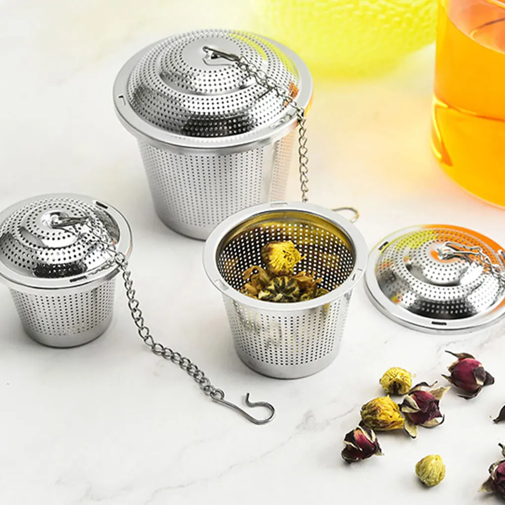 

Spice Filter Wire Mesh Seasonings Filters Ball Tea Soup Infuser Strainer Steeper Teapot Home Kitchen Accessories