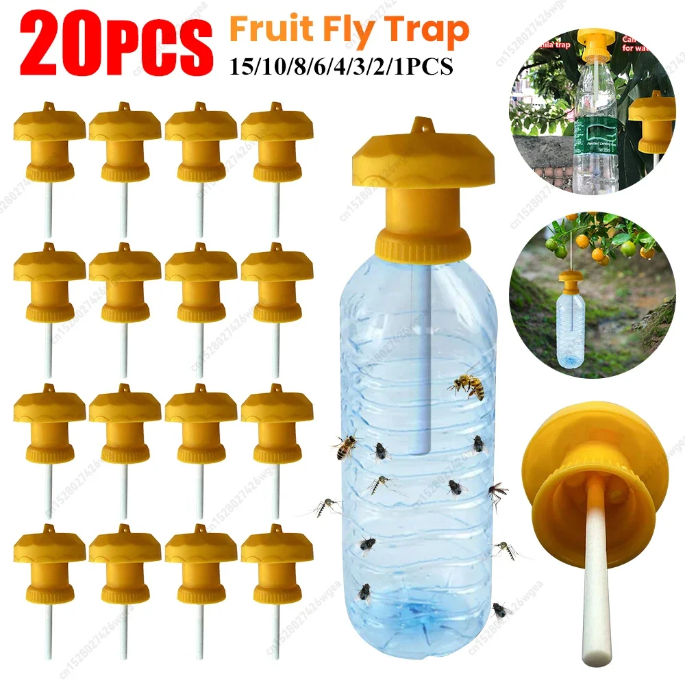 Hanging Insect Trap for Fruit Flies Antimosquito Pest Killer Plastic Fly Catcher Traps for Farm Garden Orchard Pest Management