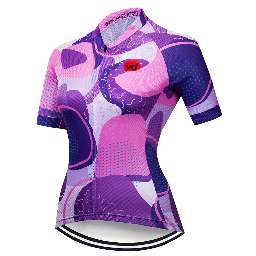 Cycling Clothing 2023 VENDULL Women Cycling Jersey Tops Summer Racing Short Sleeve MTB Bike Jersey Shirt Ropa Ciclismo Maillot