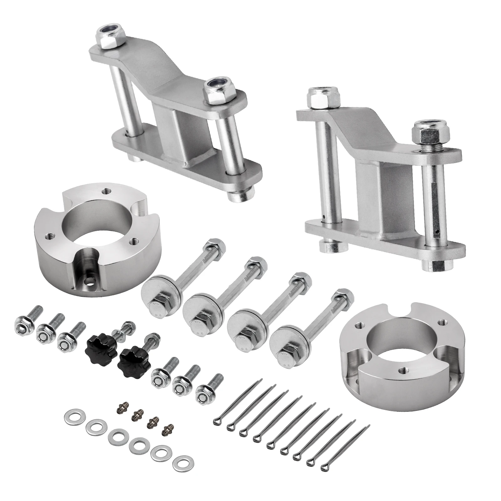 

2'' Rear Greaseable Shackle for Nissan Navara D40 w/ 2.5'' Front Strut Spacers