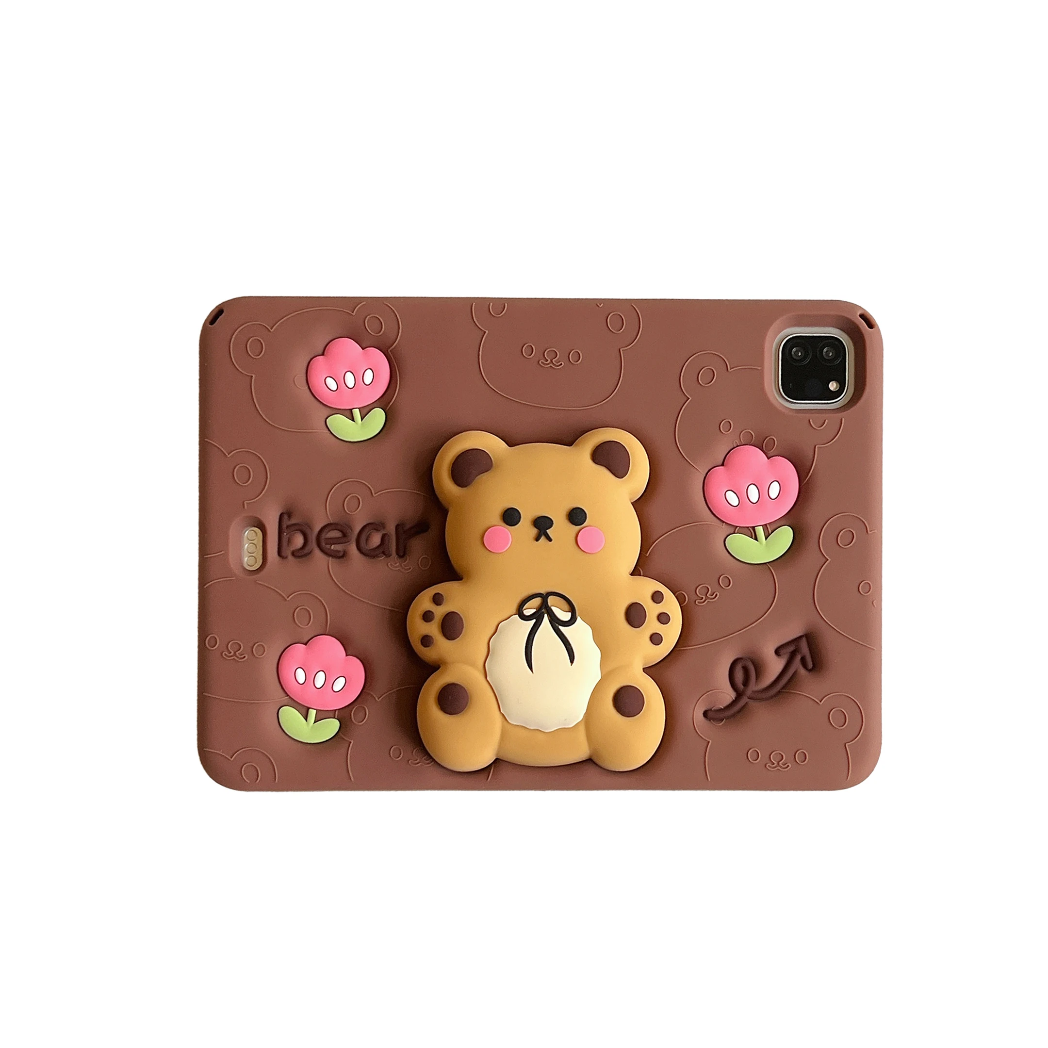 

Чехол для iPad 10th 10,9 дюймов 2022 Air11 Pro11 pro2018-2022 mini1/2/3/4/5/6/7 10,2 дюйма 10,5 дюймов, чехол для планшета с мультяшным медведем Kids Cove