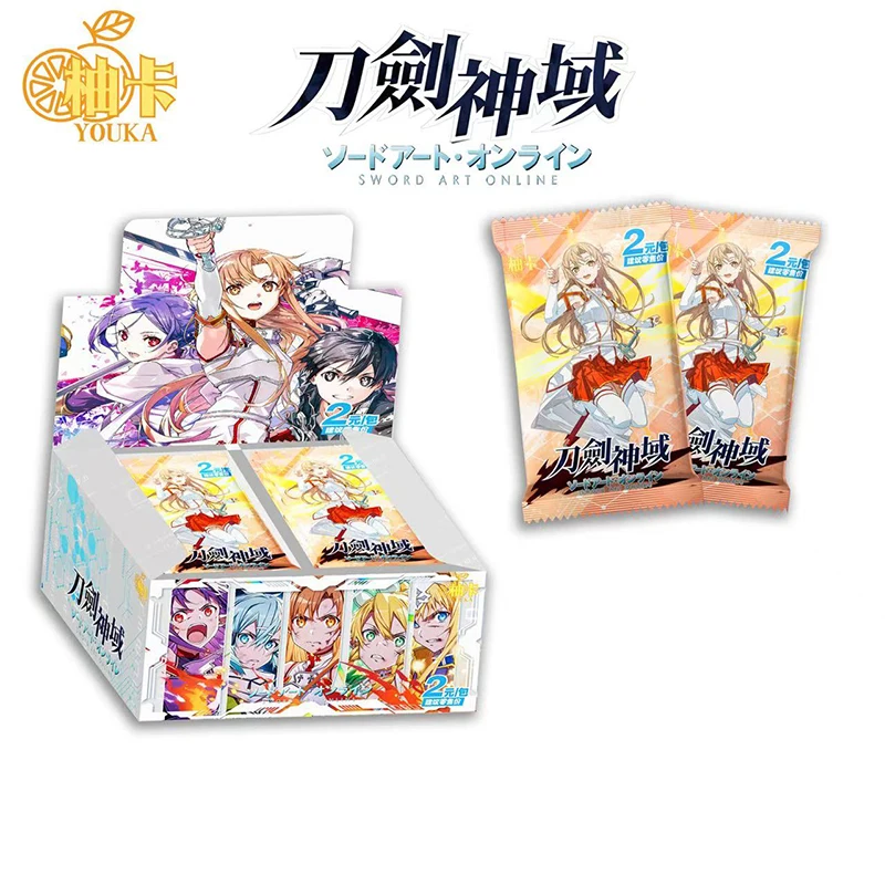 Colección de tarjetas Sword Art Online de Yuka, tarjeta de manga japonesa Sword Art Online, light novel, tarjeta de caja sorpresa.