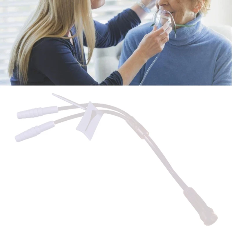Disposable Oxygen Generator Three-Way Oxygen Tube Oxygen Tee Connector Ventilator Accessories Hospital Breathing Medical Tools.