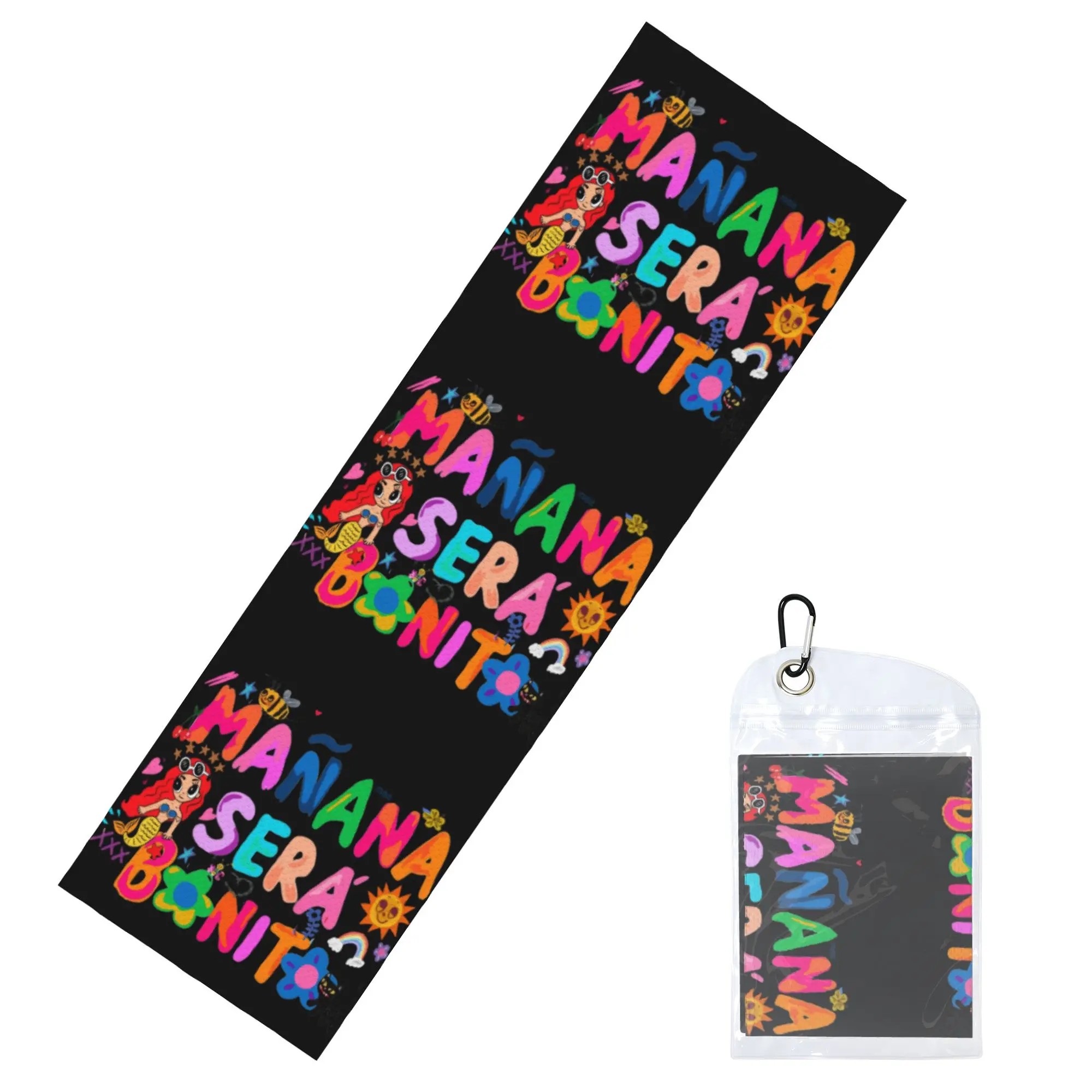 Colombian Singer Karol G Manana Sera Bonito Cold Exercise Towel Face Towel Quick Drying  Bath Breathable Cold Towel