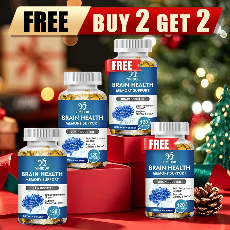 

Buy 2 Get 2 Free! Pure Brain Health Capsules, Support Memory, Focus & Mental Clarity, Better Cognition, Stress Relief, Non-GMO