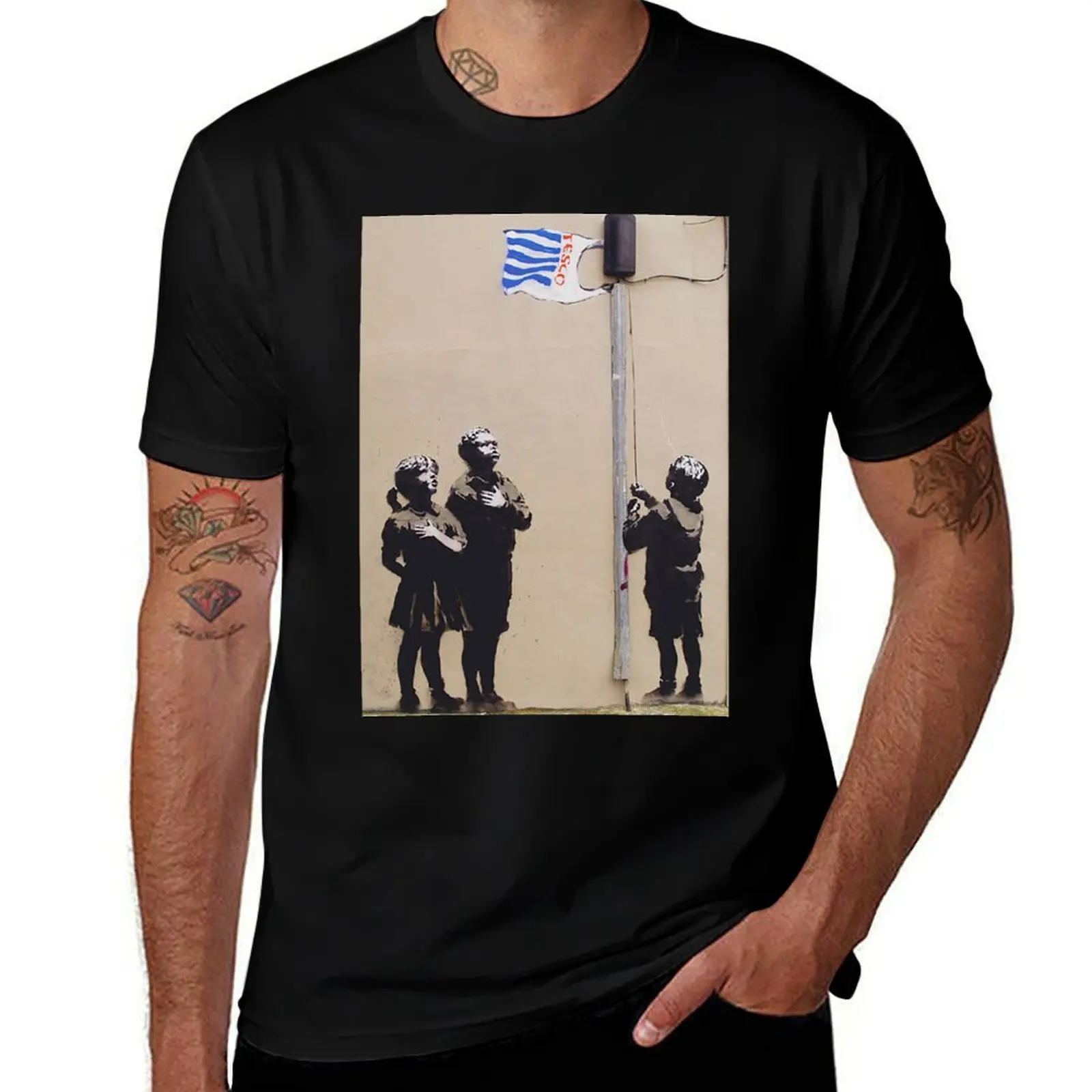 In Tesco We Trust by Banksy T-Shirt Holiday Outdoor T-Shirt