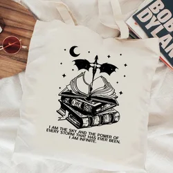 Fourth Wing shopping bag bolso shopper grocery jute bag handbag recycle bag bag bolsas ecologicas fabric woven shoping cabas