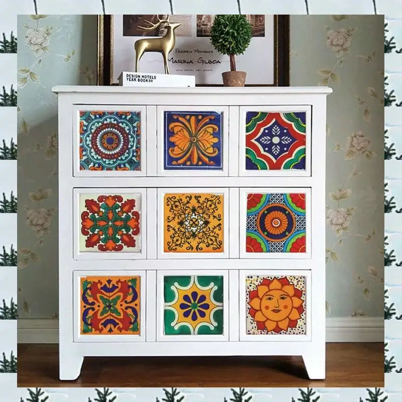 

ABLG 192PCS Self Adhesive Mosaic Brick Tile 3D Sticker Kitchen Bathroom Wall Stickers -10X10cm