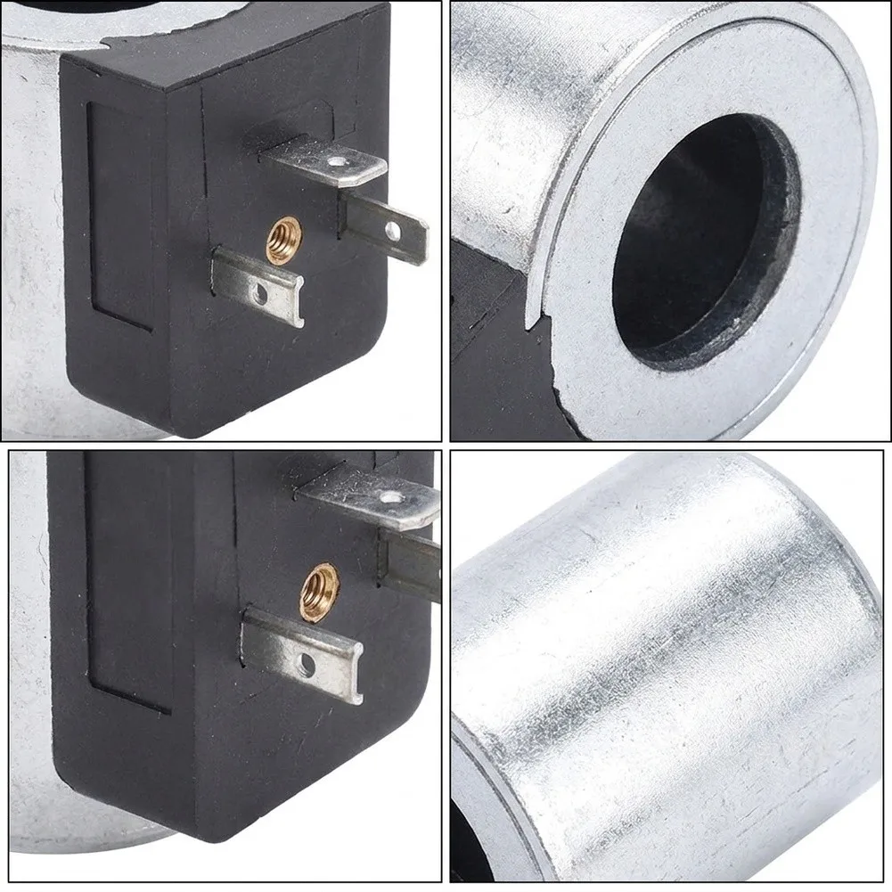 18mm Solenoid Valve Coil 18mm Replacement Hydraulic Valve Coil Hydraulic Tool 2PCS Solenoid Coil Set Metal And Plastic Build