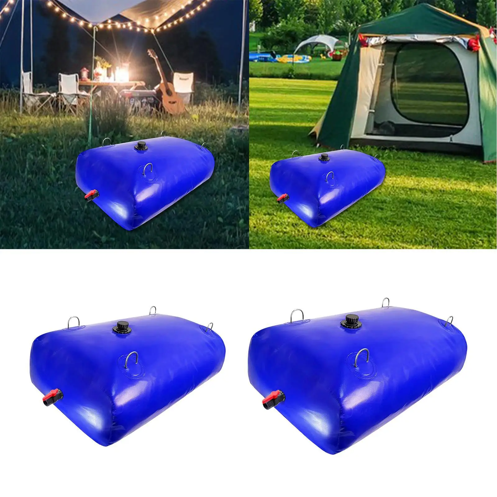 

Portable Water Bladder Tank Large Capacity Foldable Water Bag for Camping RV