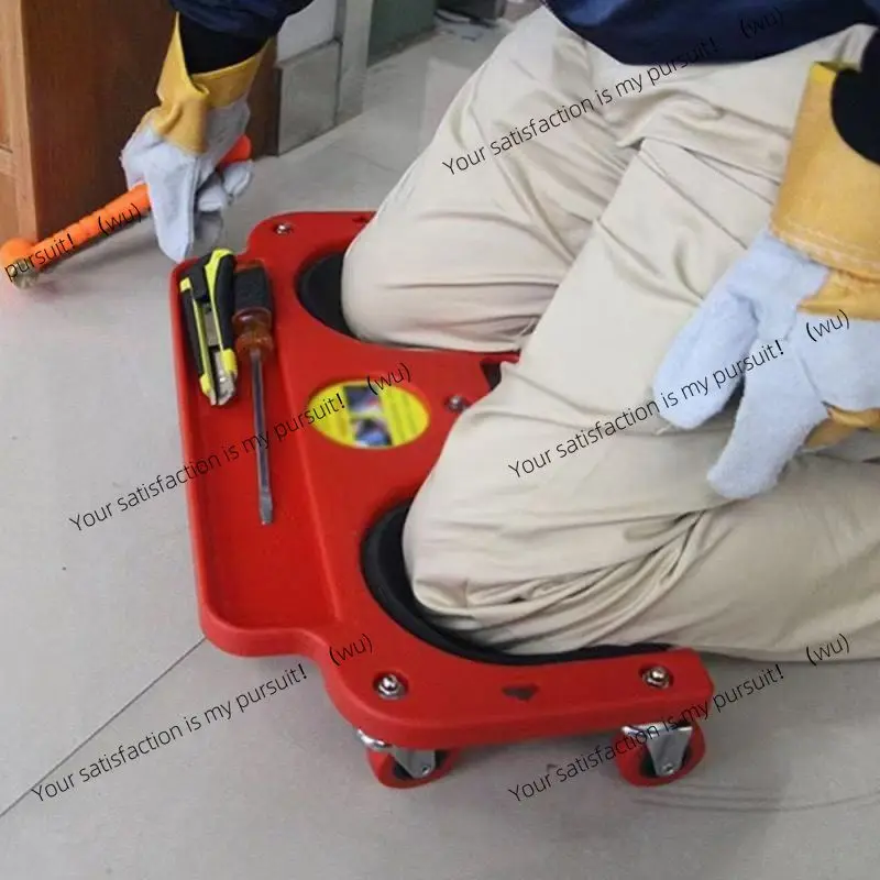 Car Repair Kneeling Pad Car Repair Kneeling Board Knee Pad Universal Wheel Slide Kneeling Mobile Floor Tile