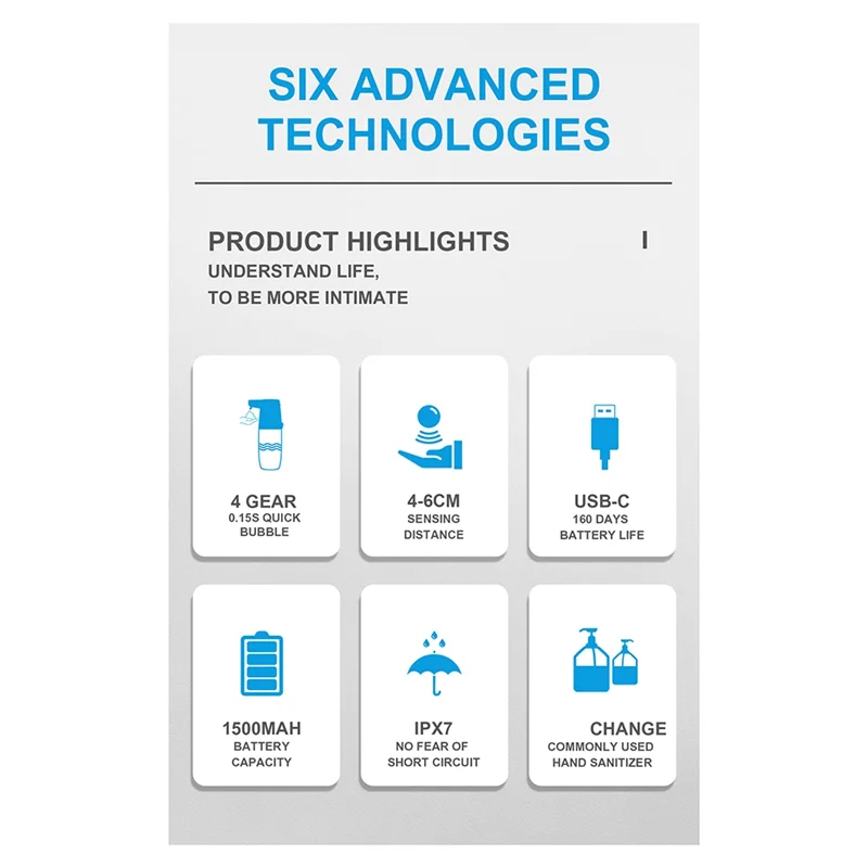 

Y42A-Дзатор дезинфицирующего средства для рук Дозатор пенного мыла Дезинфицирующее средство для рук Настенная машина