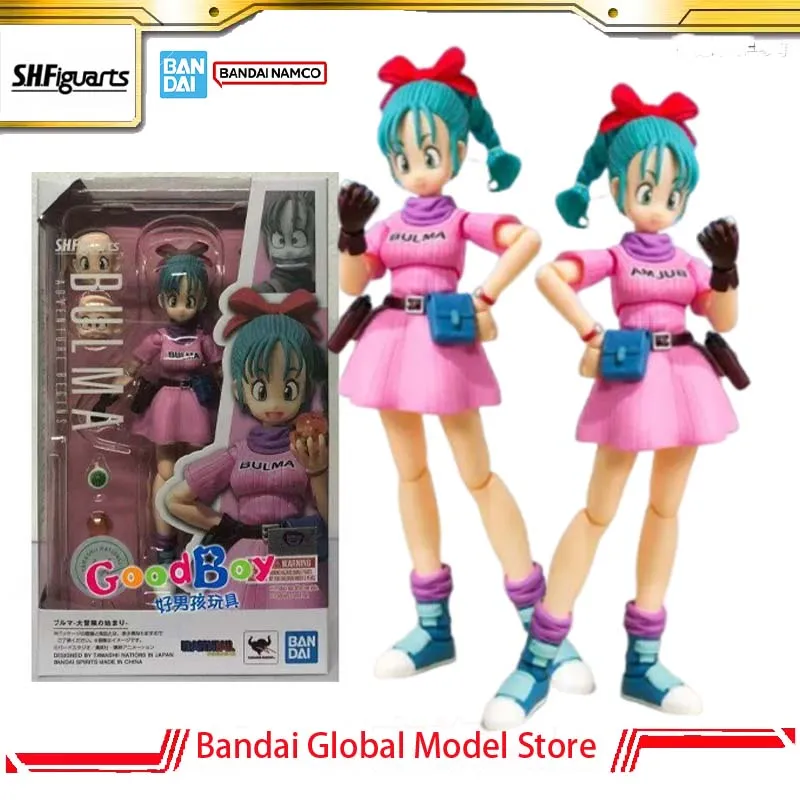 

Bandai Original S.H.Figuarts Bulma Adventure Begins Dragon Ball Action Figure Anime Figure Collection Model Toys Christmas Gifts
