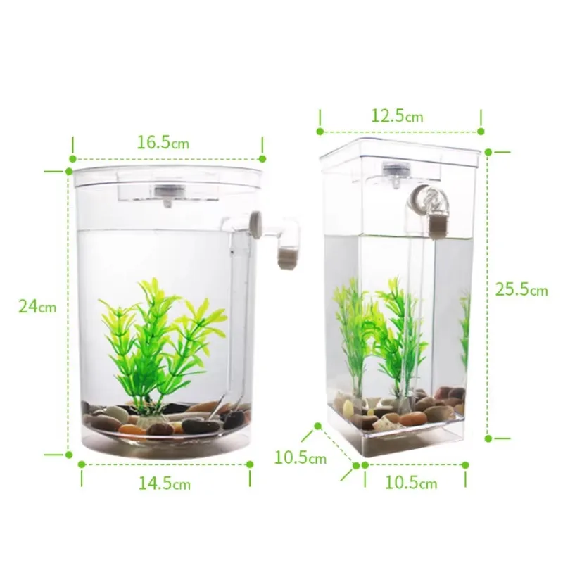 تخصيص واضح شفاف الاكريليك شكل السمكة عرض الرف تصميم جديد رخيصة حوض السمك خزان الأسماك #6