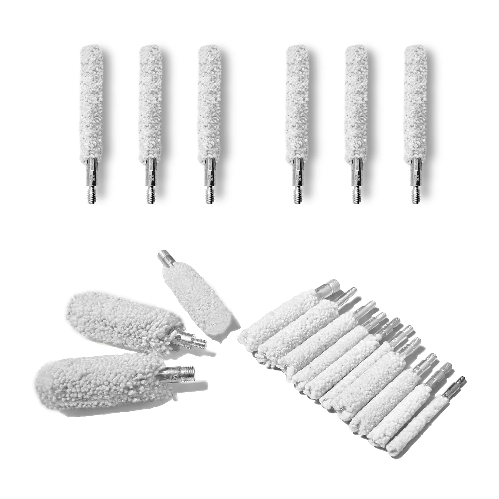 

XXLIYA 6pcs Gun Cleaning Kit Bronze Mop Bristle Bore Brush Set for .22 / .30 Cal Pistol Rifle Tools Shotgun Firearm Maintenance
