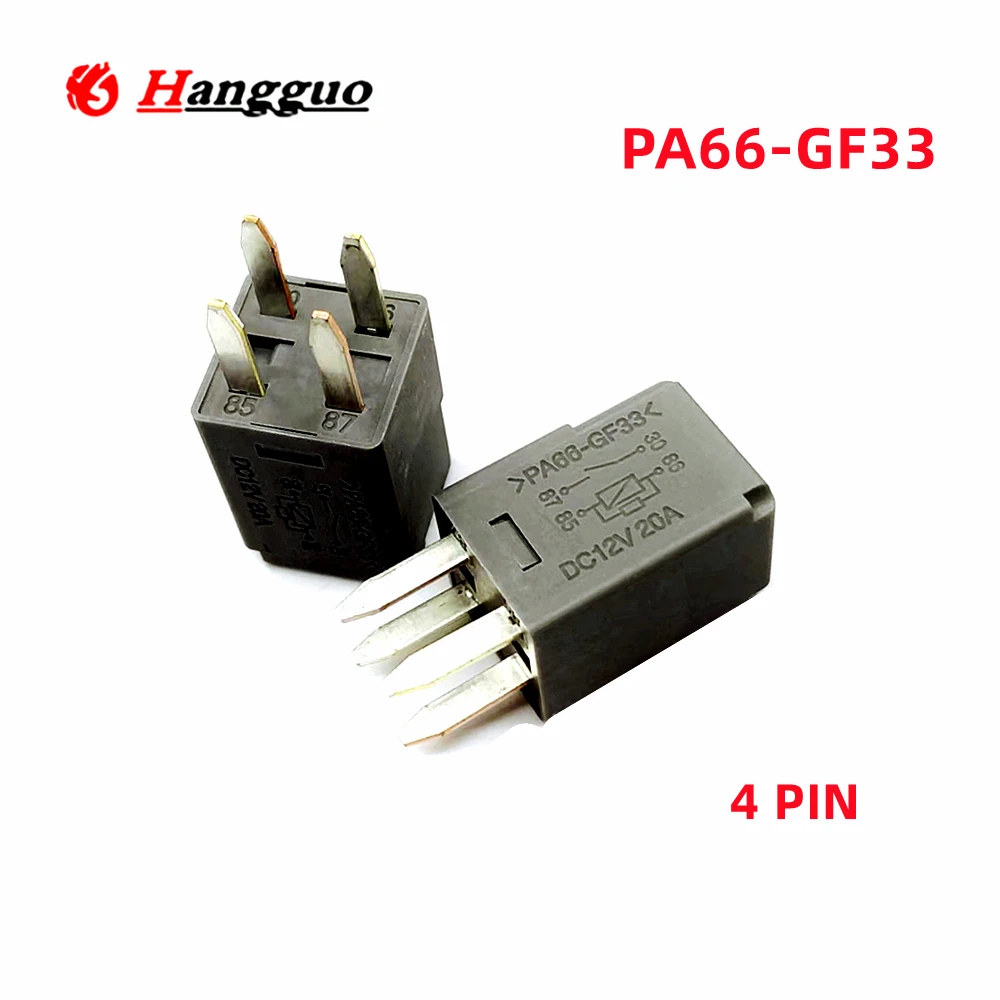 

2pcs/Lot Original PA66-GF33 DC12V 20A 4 Pin For Chevrolet LOVA Cadillac ATS Car Relay