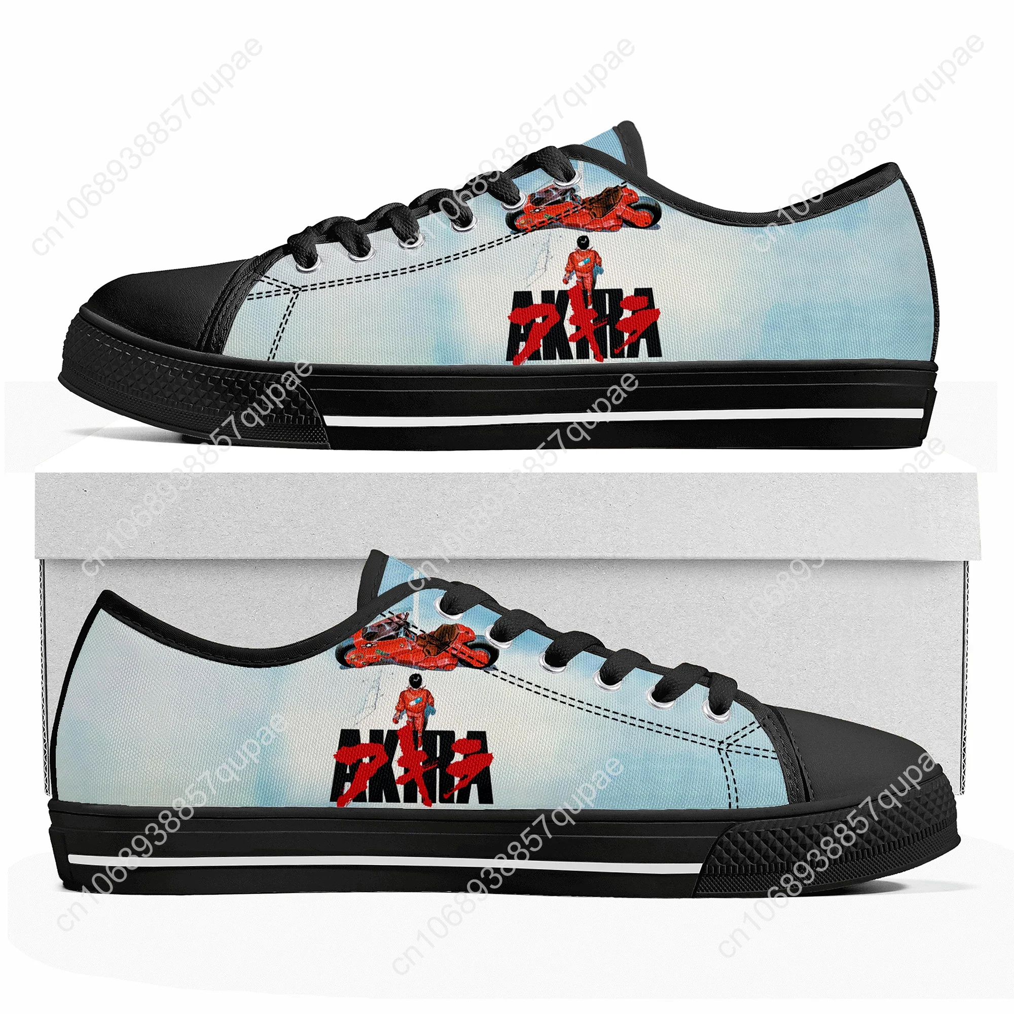 Akira Cartoon Anime Low Top Sneakers Mans Womens Teenager High Quality Shoes Casual Tailor-Made Canvas Sneaker Shoes