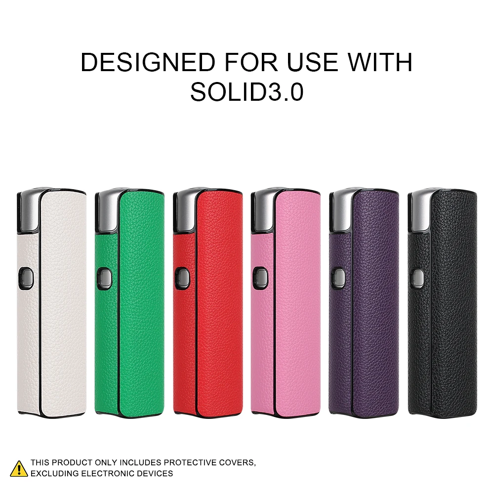 PU leather protective case suitable for LiL SOLID 3.0, with the litchi pattern, protecting electronic cigarette accessories. view 2
