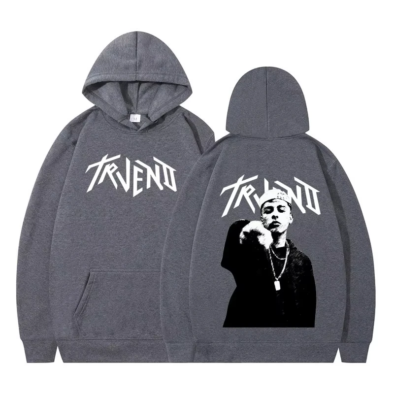 Rapper Trueno Album Tour 2026 Punk Hoodie Fashion Men's Women Sweatshirts Long-sleeved Hip-hop Loose Casual Oversized Pullover