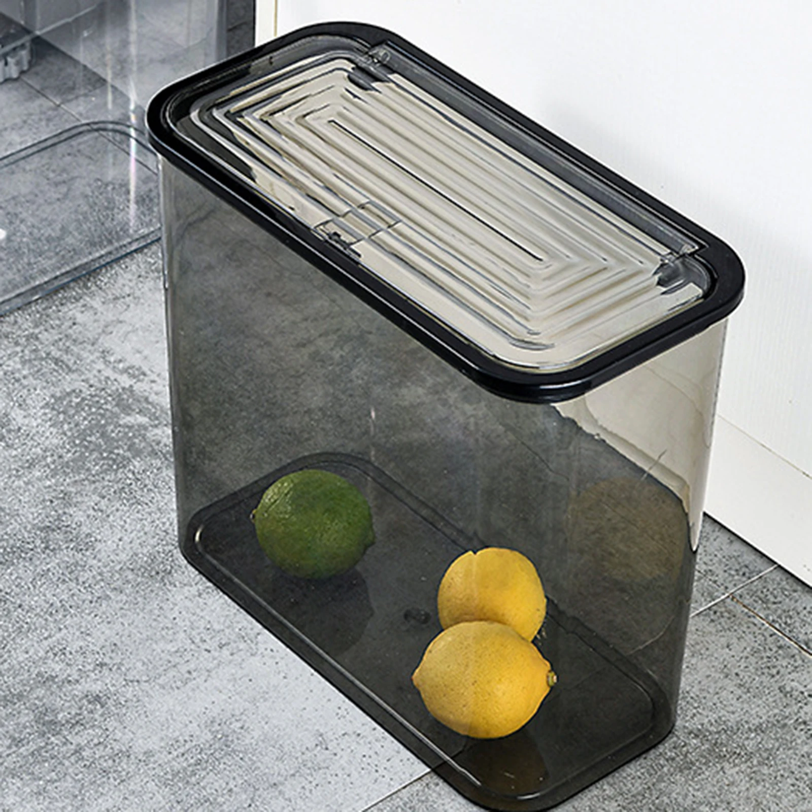

Plastic Trash Can Lid for Bedroom Kitchen Living Room Garbage Bin Waste Basket PET Material Storage Solution