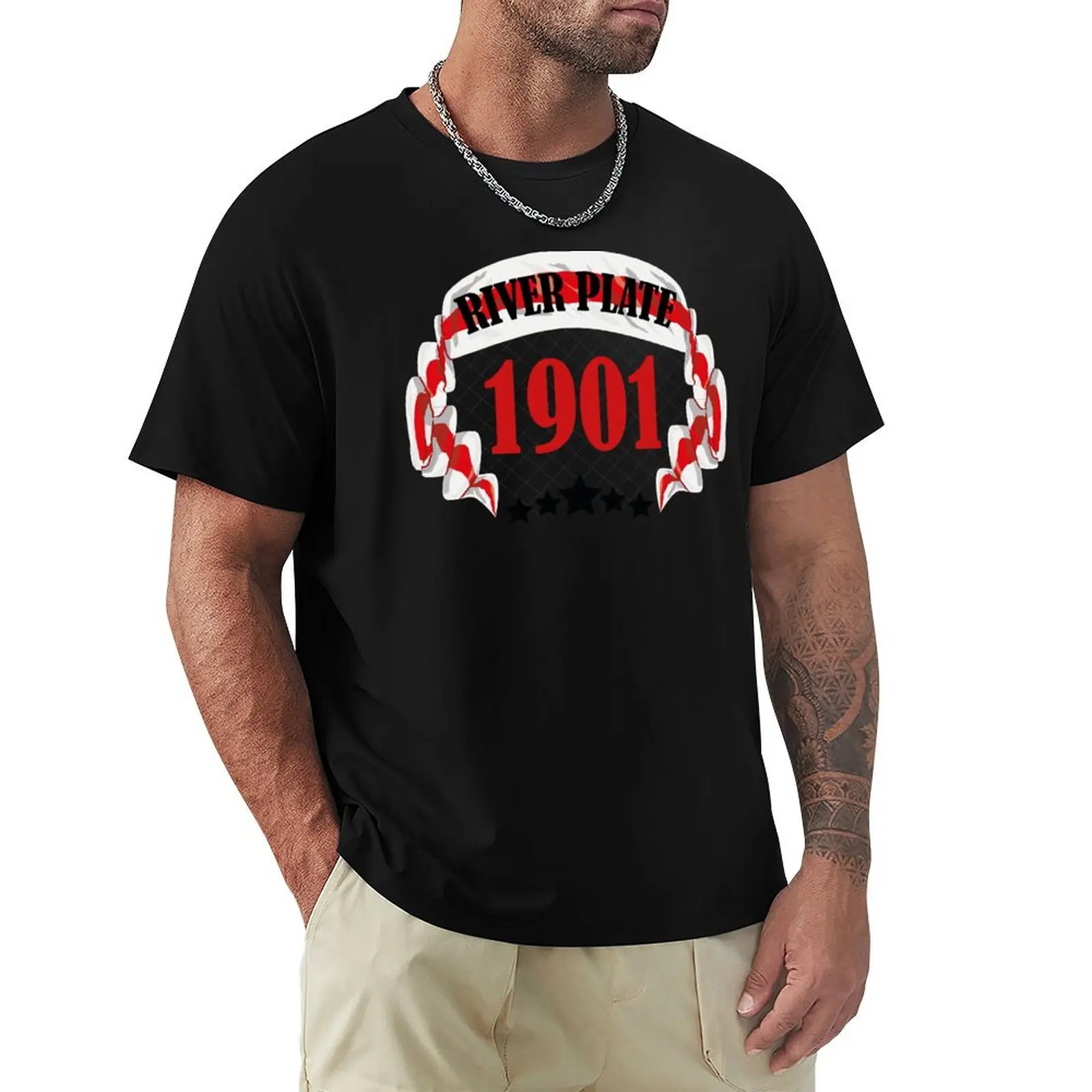 

river plate argentina 1901 T-Shirt baggy shirts Blouse oversized t shirt kawaii clothes mens t shirts top quality